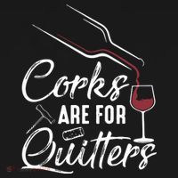 Corks Are For Quitters Funny Wine Drinking Team Festival Visor thumb 3