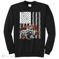 Cool ATV For Adult Quad Racing Squad USA Flag 4 Wheeler Sweatshirt thumb 0