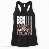 Cool ATV For Adult Quad Racing Squad USA Flag 4 Wheeler Women's Tank Top thumb 0
