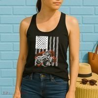 Cool ATV For Adult Quad Racing Squad USA Flag 4 Wheeler Women's Tank Top thumb 2