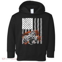 Cool ATV For Adult Quad Racing Squad USA Flag 4 Wheeler Toddler Hoodie thumb 0