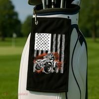 Cool ATV For Adult Quad Racing Squad USA Flag 4 Wheeler Golf Towel thumb 2
