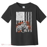 Cool ATV For Adult Quad Racing Squad USA Flag 4 Wheeler Toddler T-Shirt thumb 0