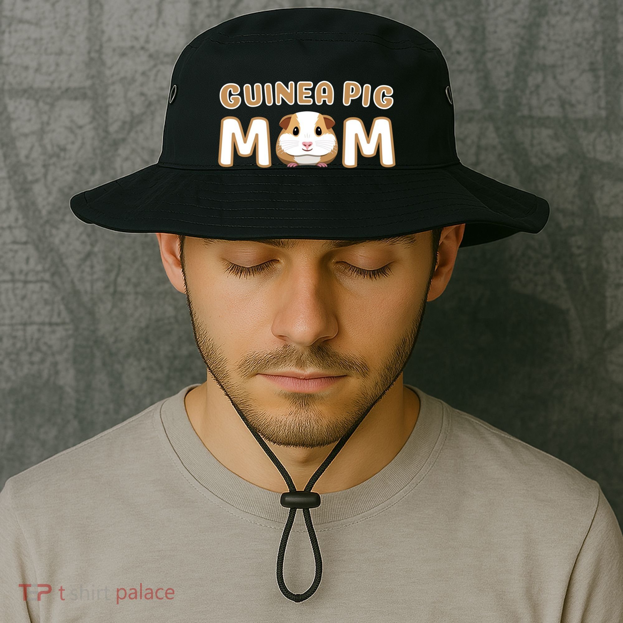 Cute Adorable Fun Guinea Pig Mom Gift Bucket Hat
