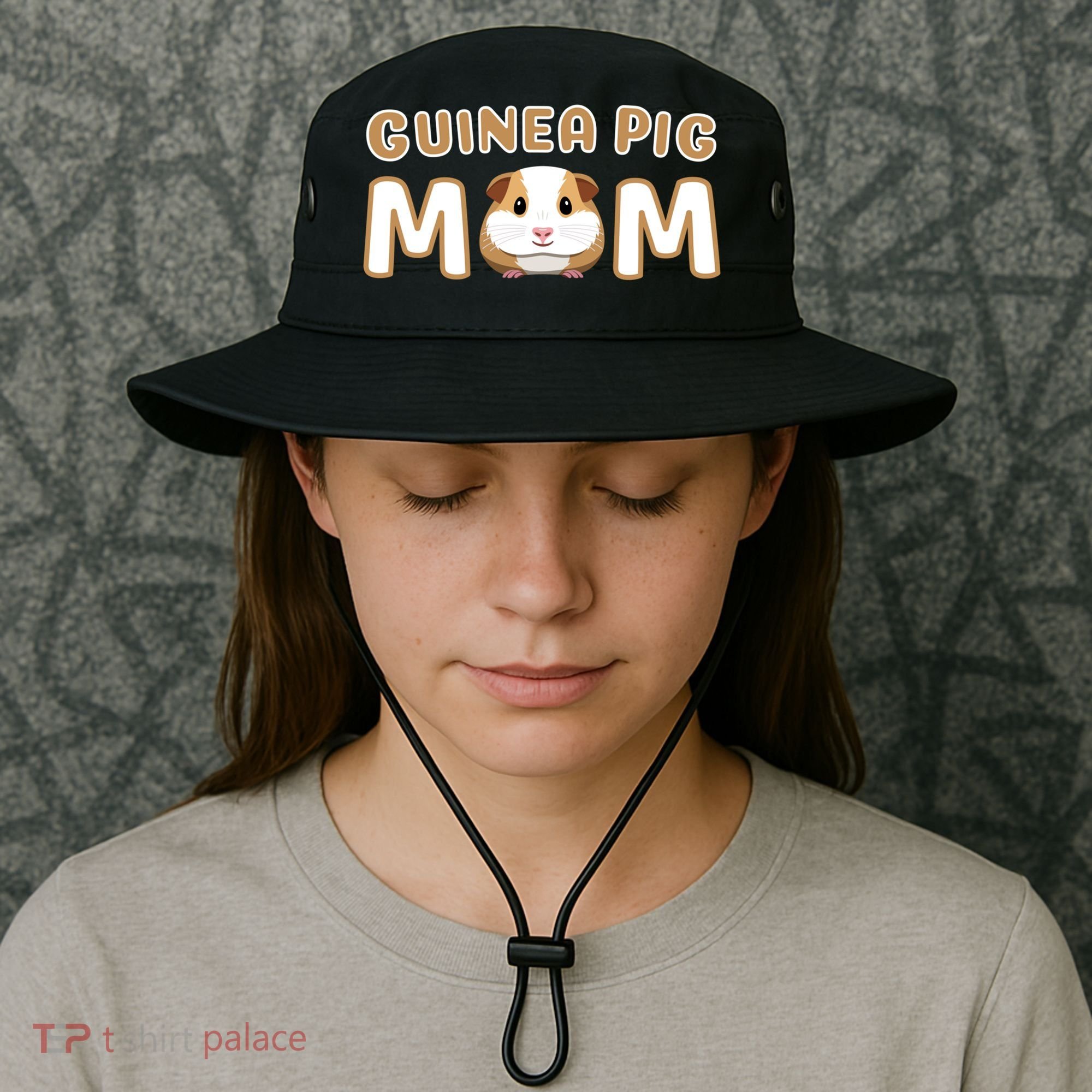 Cute Adorable Fun Guinea Pig Mom Gift Bucket Hat