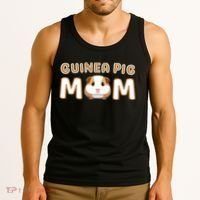 Cute Adorable Fun Guinea Pig Mom Gift Tank Top thumb 3