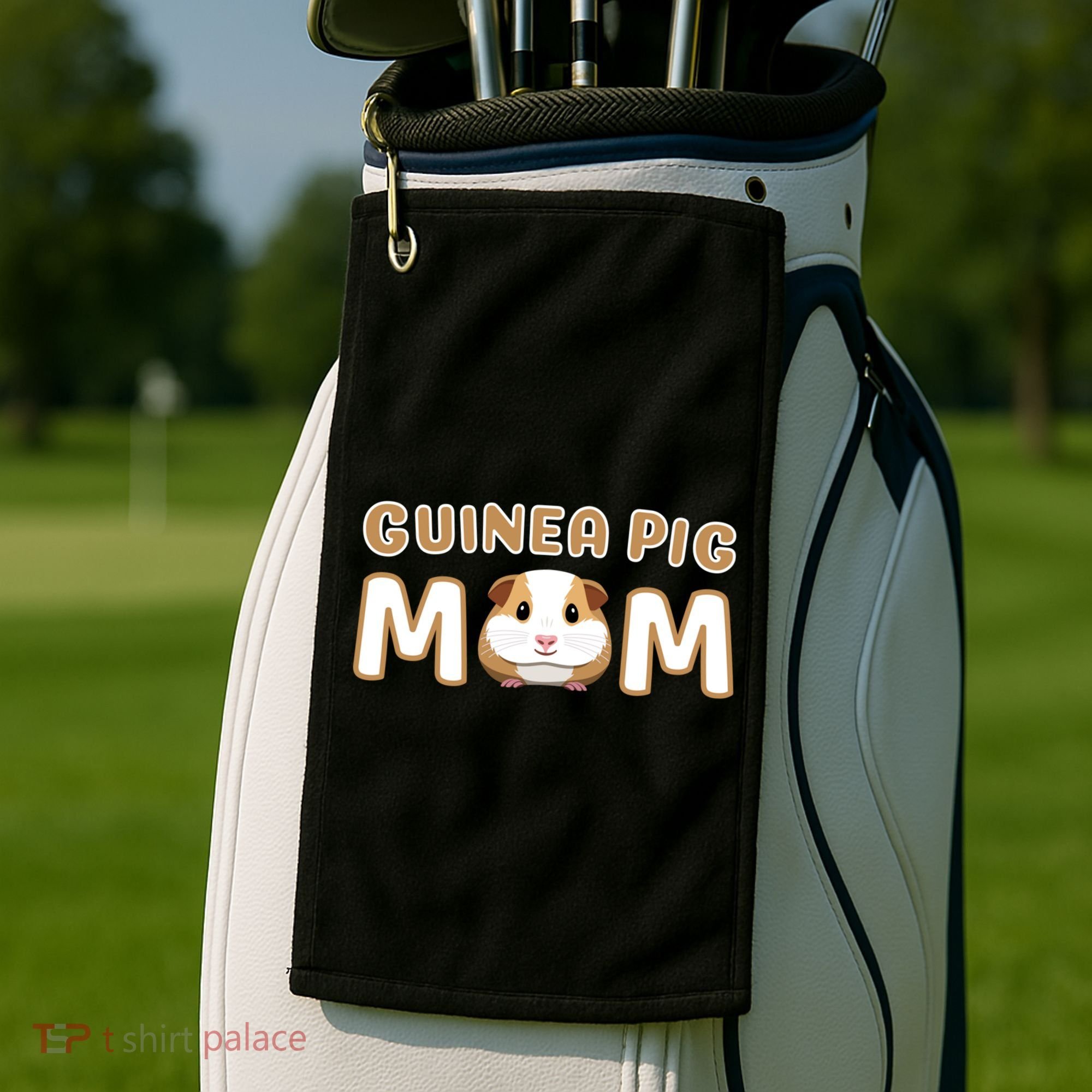 Cute Adorable Fun Guinea Pig Mom Gift Golf Towel