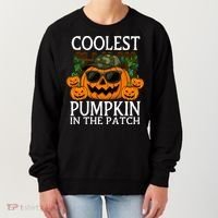 Cute And Funny Halloween Coolest Pumpkin In The Patch Women's Sweatshirt thumb 0