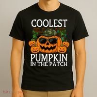 Cute And Funny Halloween Coolest Pumpkin In The Patch T-Shirt thumb 3