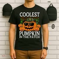 Cute And Funny Halloween Coolest Pumpkin In The Patch T-Shirt thumb 6
