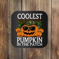 Cute And Funny Halloween Coolest Pumpkin In The Patch Coaster thumb 0