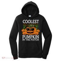 Cute And Funny Halloween Coolest Pumpkin In The Patch Women's Hoodie thumb 0
