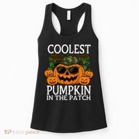 Cute And Funny Halloween Coolest Pumpkin In The Patch Women's Tank Top thumb 0