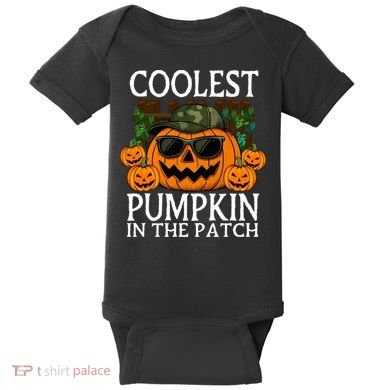 Cute And Funny Halloween Coolest Pumpkin In The Patch Baby Bodysuit