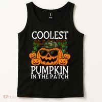 Cute And Funny Halloween Coolest Pumpkin In The Patch Tank Top thumb 2