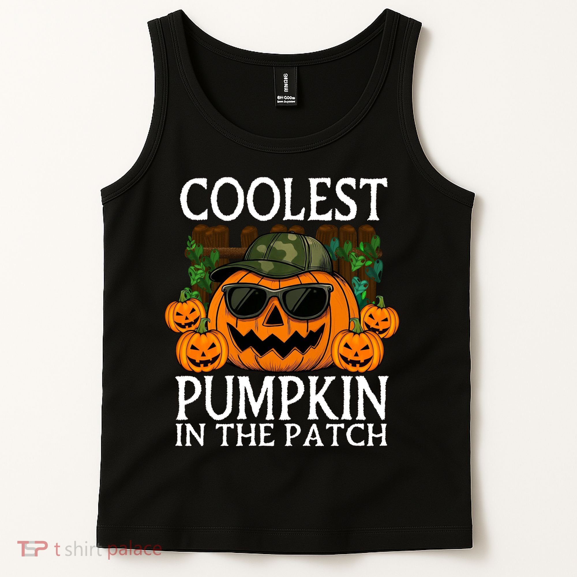 Cute And Funny Halloween Coolest Pumpkin In The Patch Tank Top
