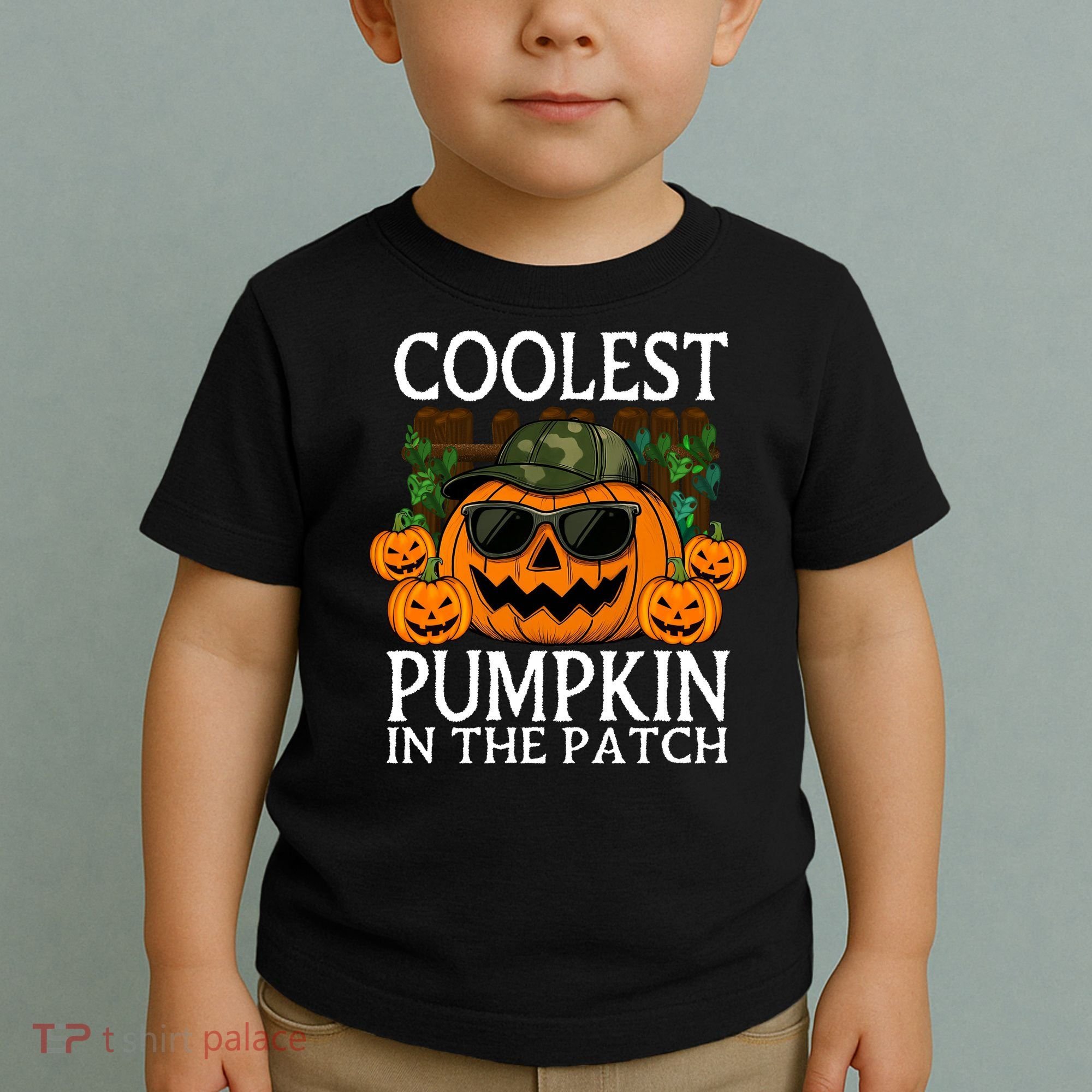 Cute And Funny Halloween Coolest Pumpkin In The Patch Toddler T-Shirt