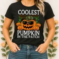 Cute And Funny Halloween Coolest Pumpkin In The Patch Women's T-Shirt thumb 2