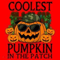 Cute And Funny Halloween Coolest Pumpkin In The Patch Santa Hat thumb 1