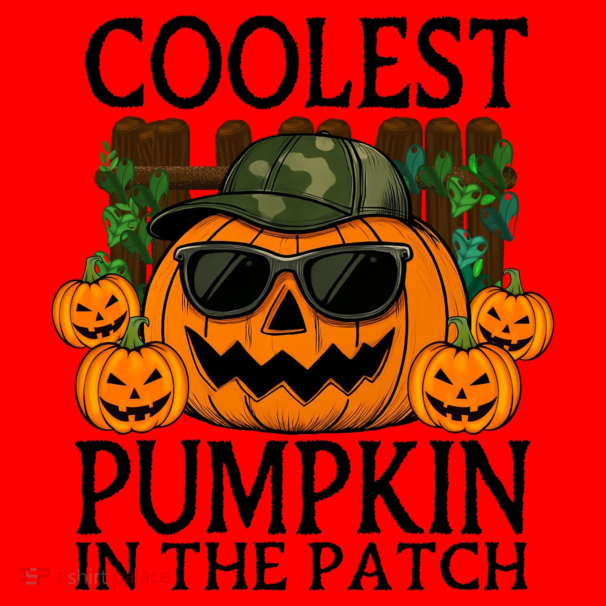 Cute And Funny Halloween Coolest Pumpkin In The Patch Santa Hat