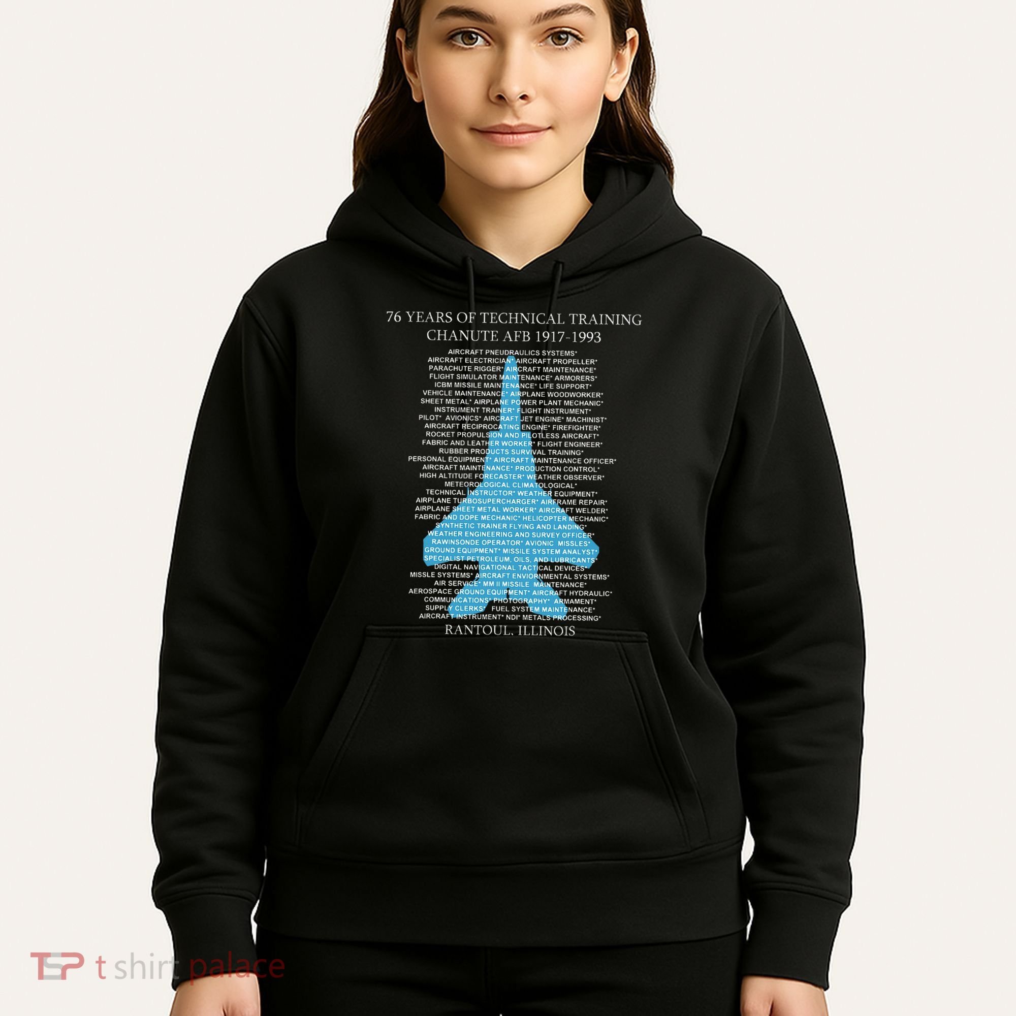 Chanute Afb F15 Eagletshirt Rantoul Illinois Hoodie