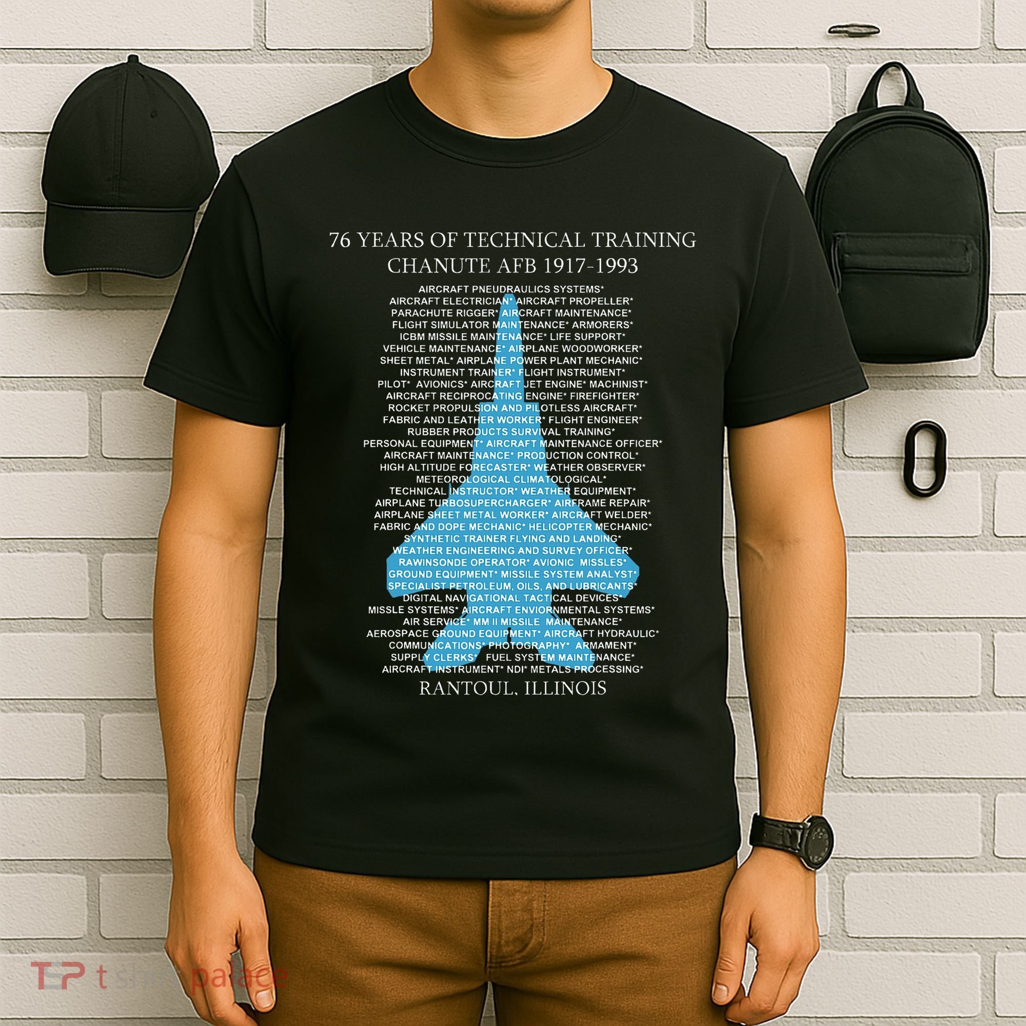 Chanute Afb F15 Eagletshirt Rantoul Illinois T-Shirt