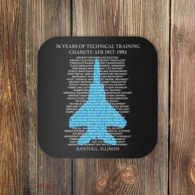 Chanute Afb F15 Eagletshirt Rantoul Illinois Coaster