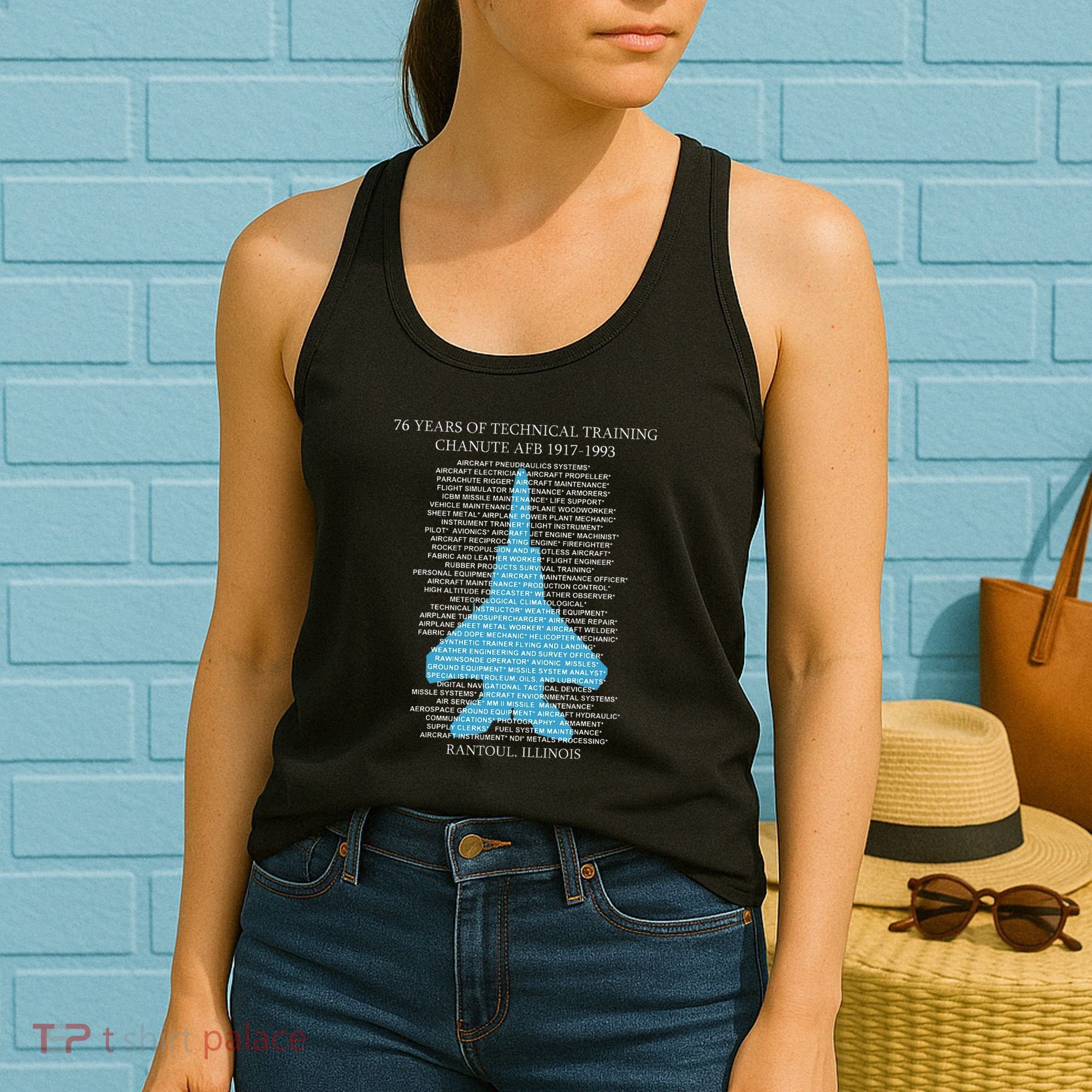 Chanute Afb F15 Eagletshirt Rantoul Illinois Women's Tank Top