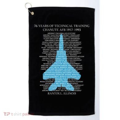 Chanute Afb F15 Eagletshirt Rantoul Illinois Golf Towel