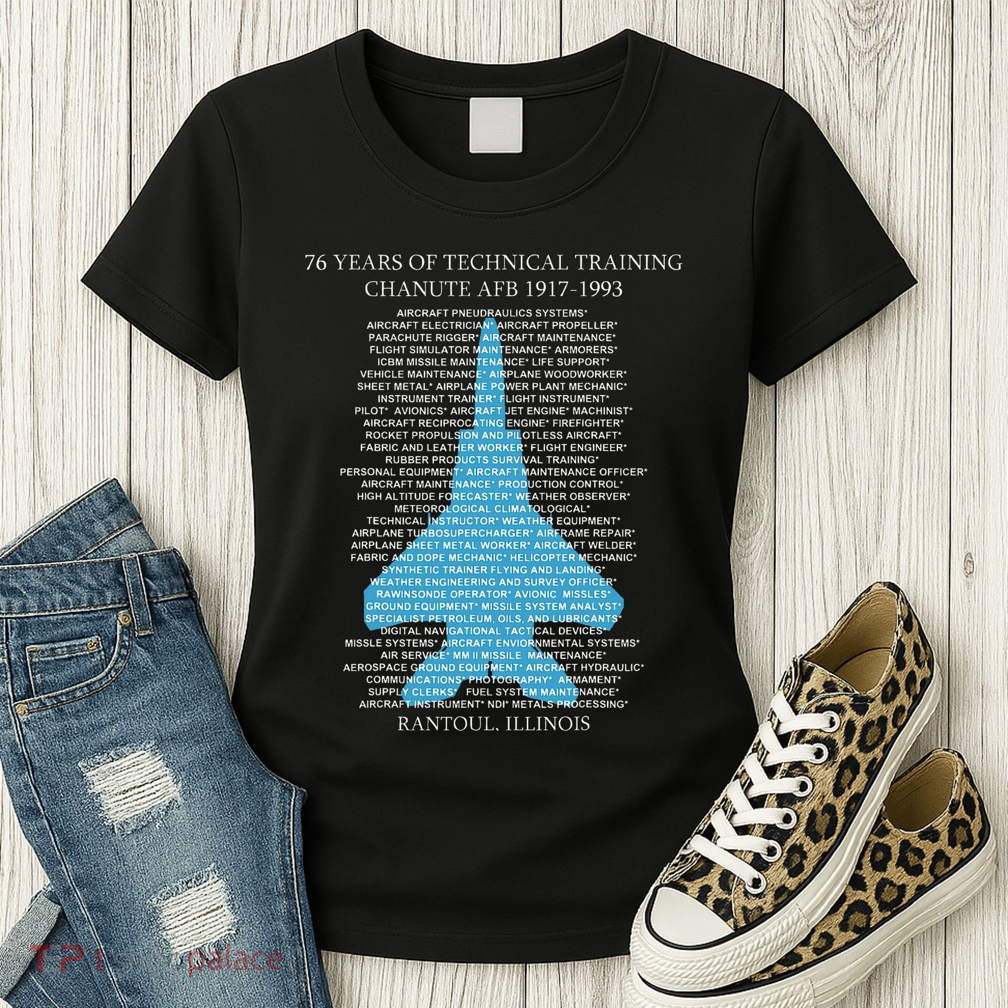 Chanute Afb F15 Eagletshirt Rantoul Illinois Women's T-Shirt