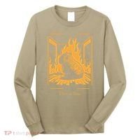 Capybara Amidst Flames This Is Fine Meme Art Long Sleeve Shirt thumb 0