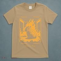 Capybara Amidst Flames This Is Fine Meme Art T-Shirt thumb 5