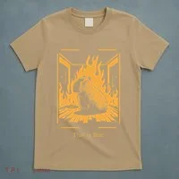 Capybara Amidst Flames This Is Fine Meme Art T-Shirt thumb 5