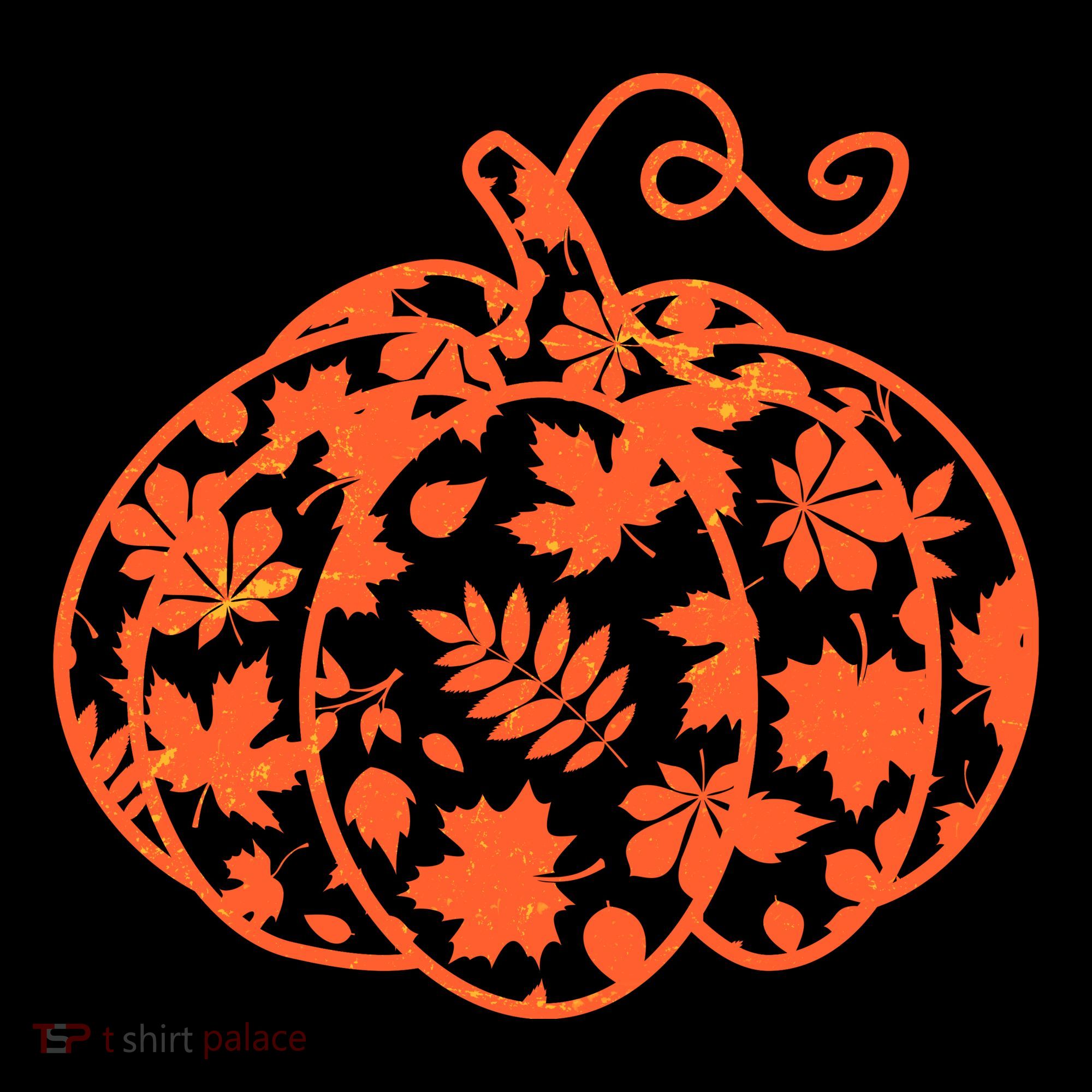 Cute Autumn Fall Leaves Pattern Pumpkin Coffee Mug