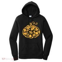 Cute Autumn Fall Leaves Pattern Pumpkin Women's Hoodie thumb 0