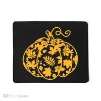 Cute Autumn Fall Leaves Pattern Pumpkin Mousepad thumb 0