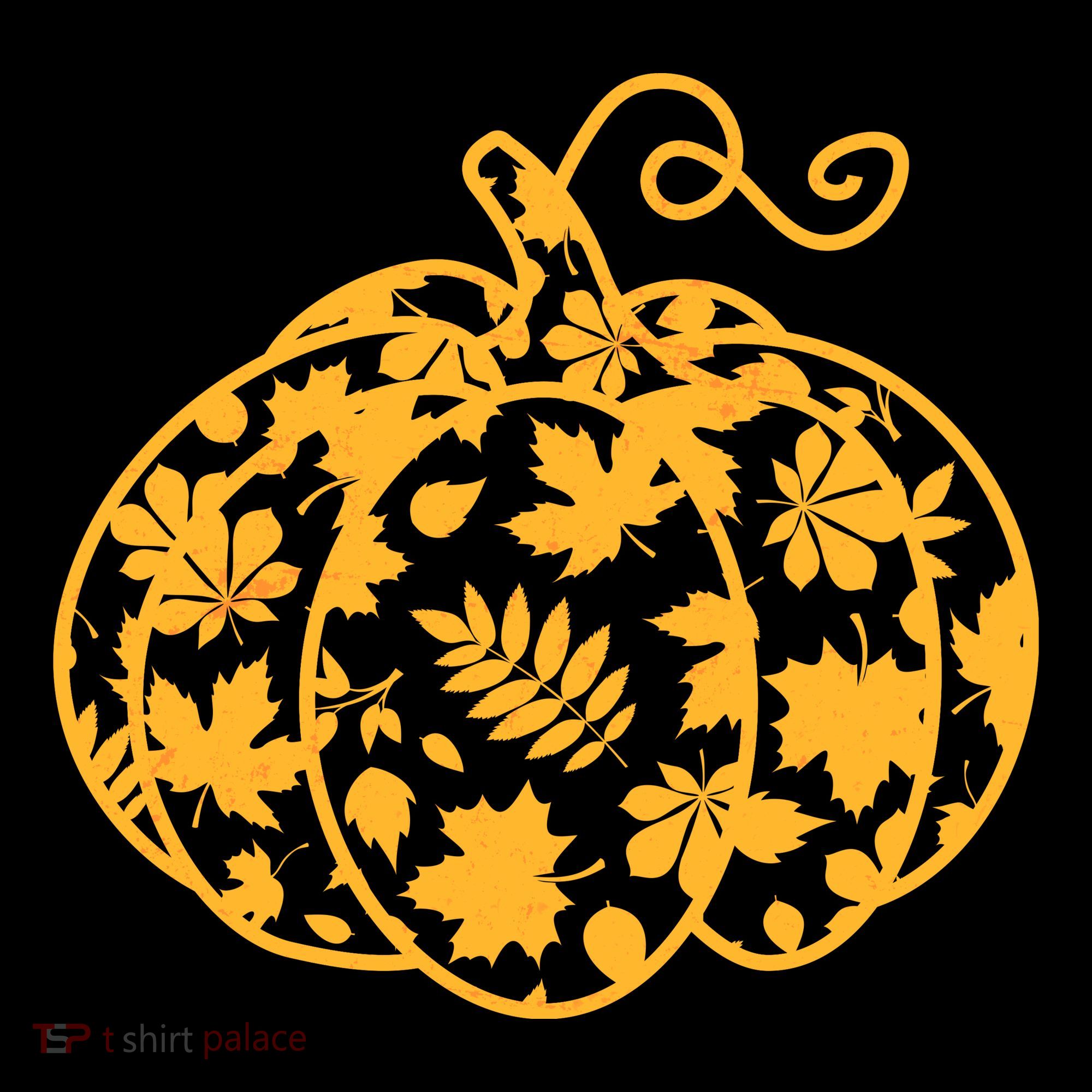 Cute Autumn Fall Leaves Pattern Pumpkin Visor