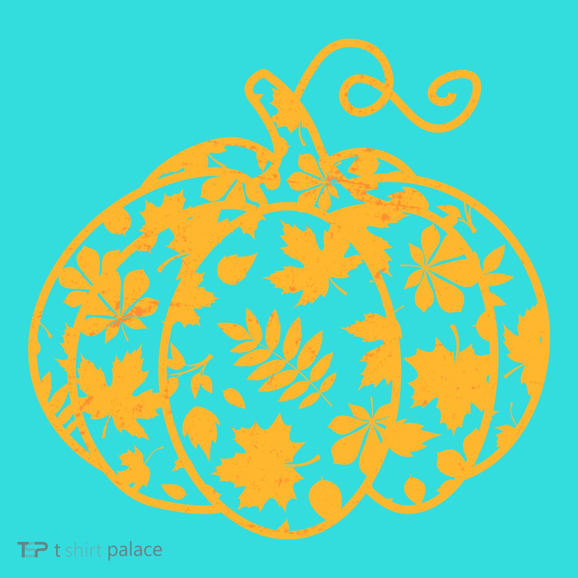 Cute Autumn Fall Leaves Pattern Pumpkin Tote Bag