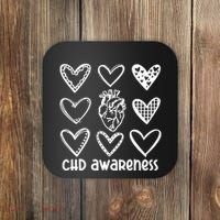 Chd Awareness For Heart Disease Month Awareness Coaster thumb 0
