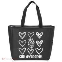 Chd Awareness For Heart Disease Month Awareness Tote Bag thumb 0