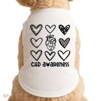 Chd Awareness For Heart Disease Month Awareness Doggie Tank thumb 0