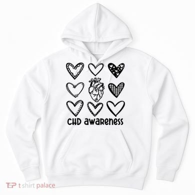 Chd Awareness For Heart Disease Month Awareness Hoodie