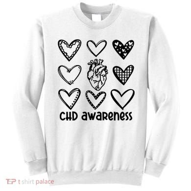 Chd Awareness For Heart Disease Month Awareness Sweatshirt