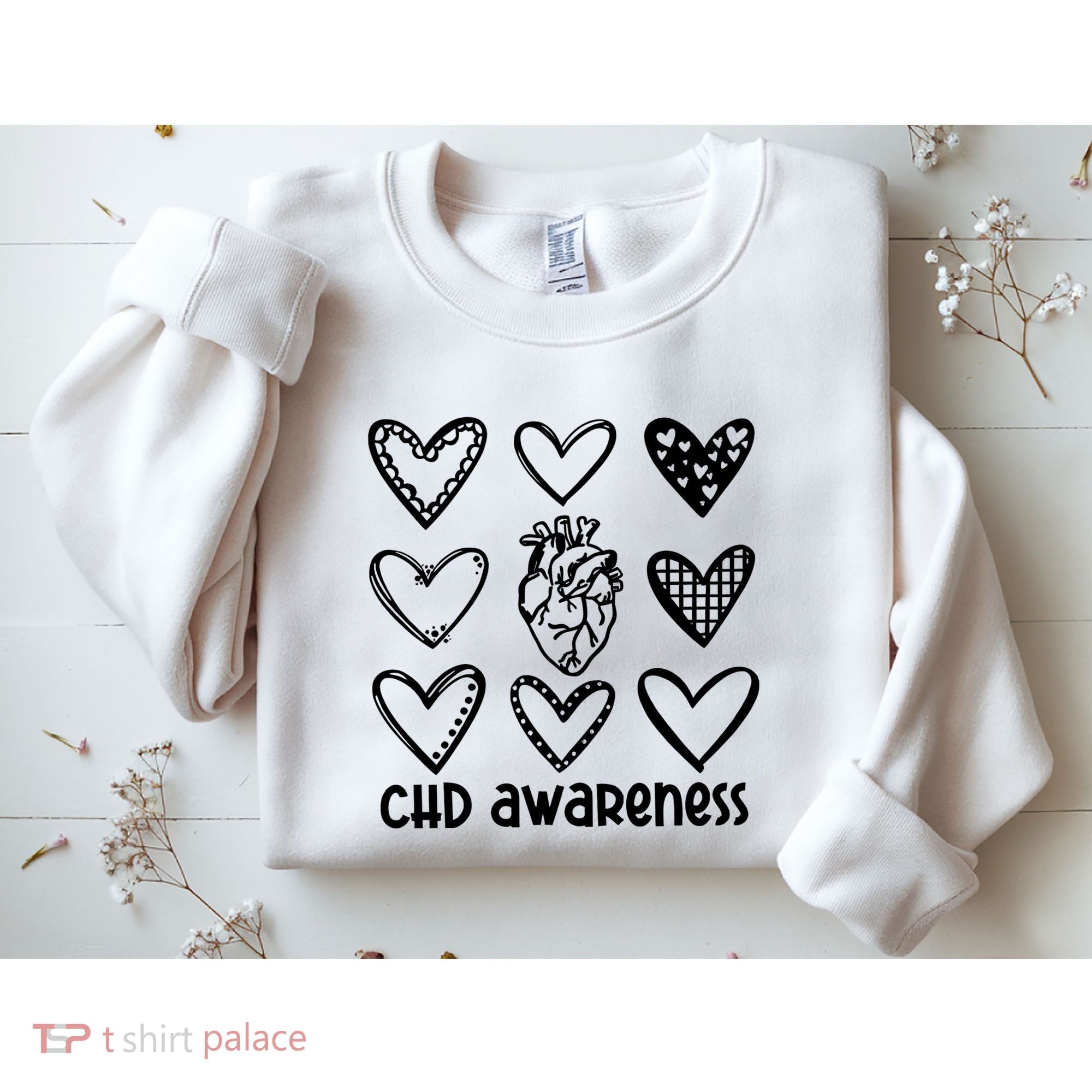 Chd Awareness For Heart Disease Month Awareness Sweatshirt