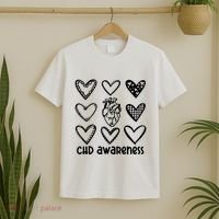 Chd Awareness For Heart Disease Month Awareness T-Shirt thumb 2