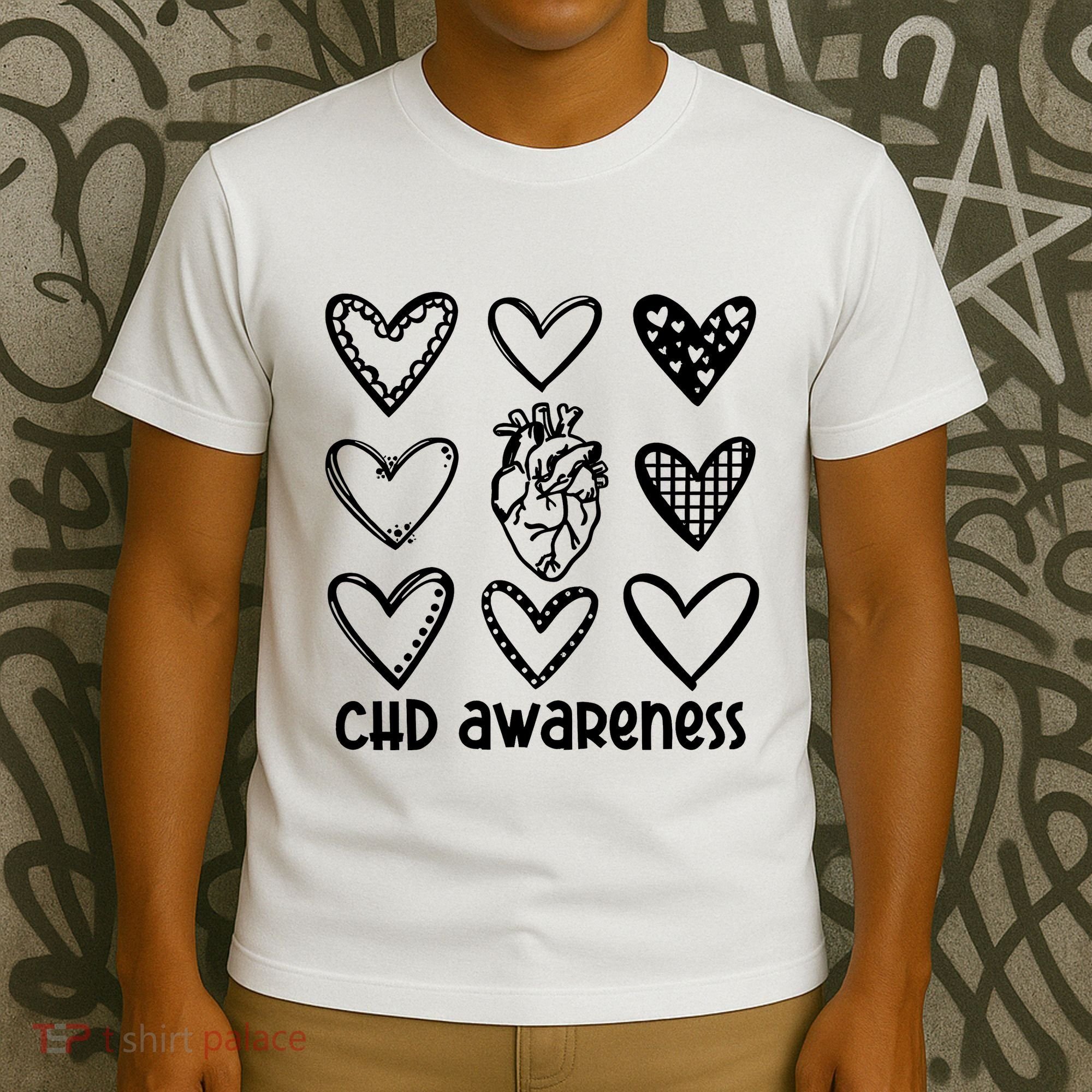 Chd Awareness For Heart Disease Month Awareness T-Shirt
