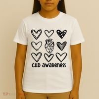 Chd Awareness For Heart Disease Month Awareness T-Shirt thumb 4