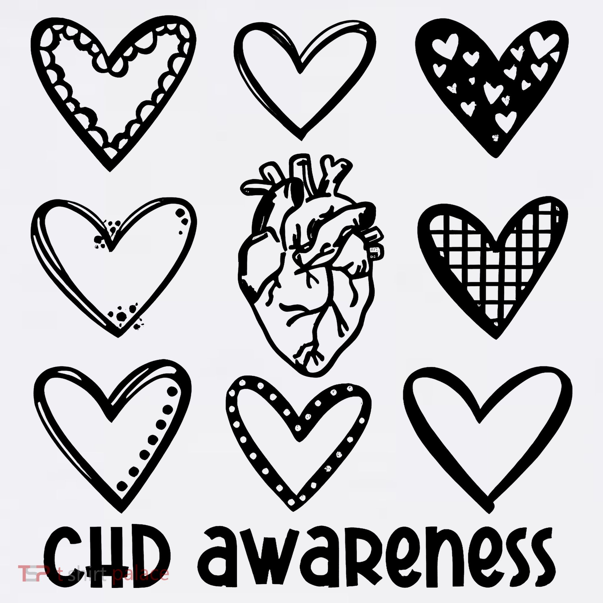 Chd Awareness For Heart Disease Month Awareness T-Shirt