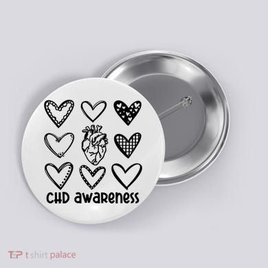 Chd Awareness For Heart Disease Month Awareness Button
