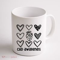 Chd Awareness For Heart Disease Month Awareness Coffee Mug thumb 1